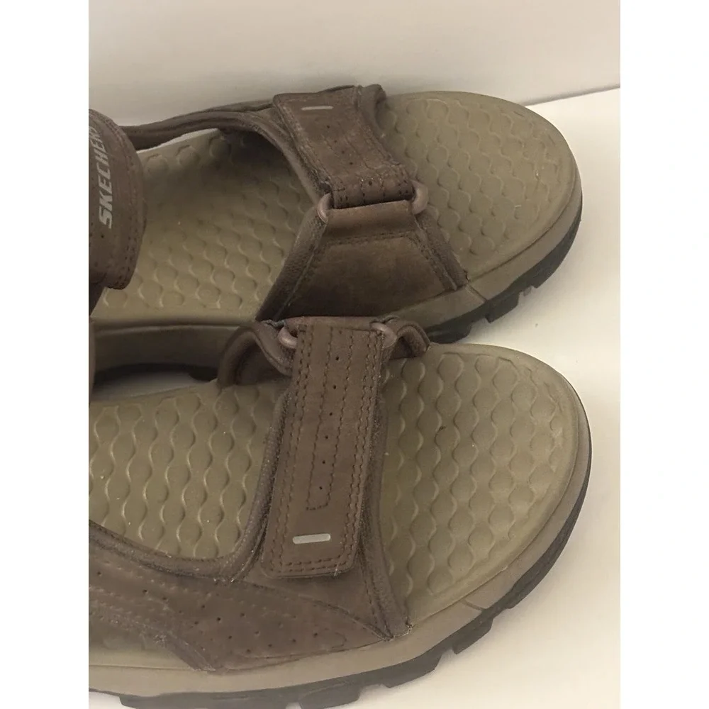 Sketcher Sandals Tresman Garbo Men's Brown Strapped  Slingback 11 Outdoor Hiking